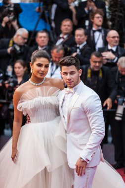 Cannes, Fransa - 18 Mayıs 2019: Priyanka Chopra ve Nick Jonas 72.