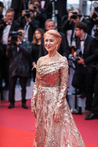 法国戛纳 2019年5月18日 米伦夫人出席第72届戛纳电影节期间放映的 贝莱斯 安妮斯 — 图库照片
