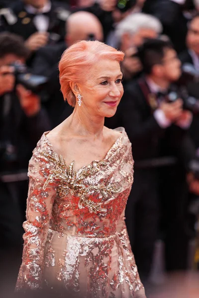 Cannes Frankreich Mai 2019 Dame Helen Mirren Besucht Die Vorführung — Stockfoto