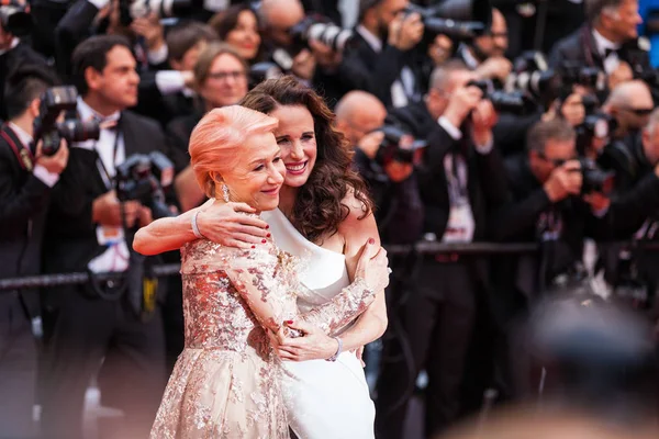 Cannes France May 2019 Dame Helen Mirren Andie Macdowell Attend — Stock Photo, Image