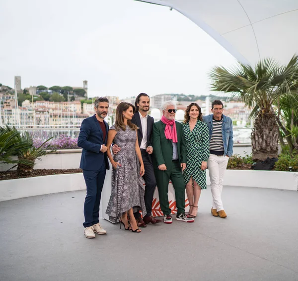 Cannes Fransa Mayıs 2019 Leonardo Sbaraglia Asier Etxeandia Penelope Cruz — Stok fotoğraf