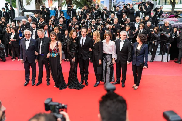 Cannes França Maio 2019 Jean Dujardin Elsa Zilberstein Gerard Darmon — Fotografia de Stock