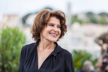 Cannes, Fransa - 21 Mayıs 2019: Fanny Ardant 72.