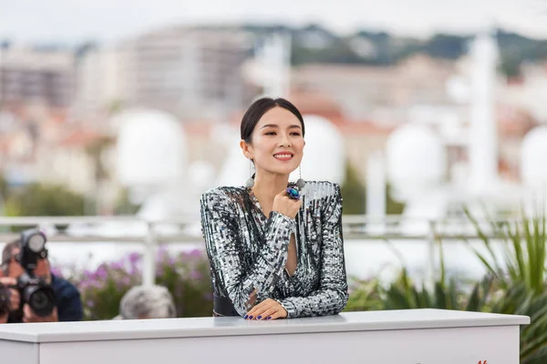 Cannes France May 2019 Zhang Ziyi Fashion Detail Attends Photocall — Stock Photo, Image