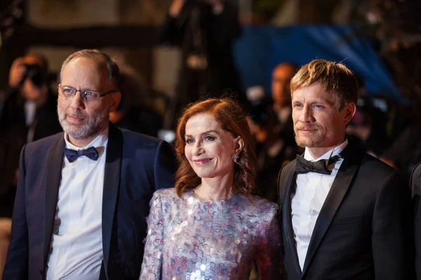 Cannes Francia Mayo 2019 Isabelle Huppert Ira Sachs Jeremie Renier — Foto de Stock