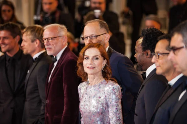 Cannes Francia Maggio 2019 Ariyon Bakare Isabelle Huppert Ira Sachs — Foto Stock