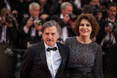 Cannes, Fransa - 20 Mayıs 2019: Fanny Ardant, Daniel Auteuil 72.