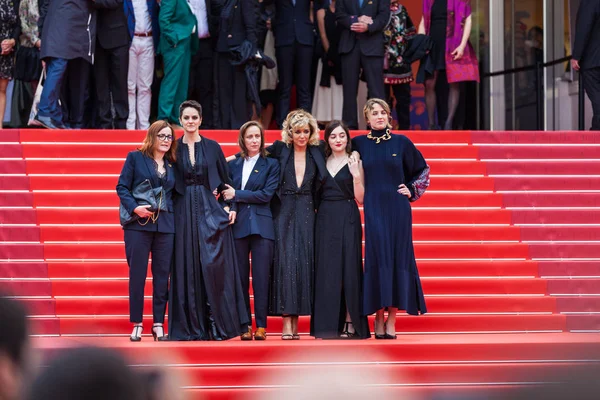 Cannes Frankrike Maj 2019 Noemie Merlant Celine Sciamma Valeria Golino — Stockfoto