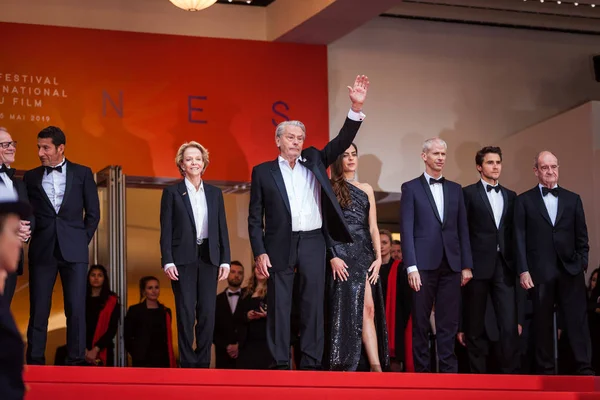 Cannes Francie Května 2019 Alain Delon Navštěvuje Screening Skrytého Života — Stock fotografie