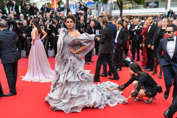 Cannes Franciaország Május 2019 Huma Qureshi Részt Vesz Vetítés Rejtett — Stock Fotó