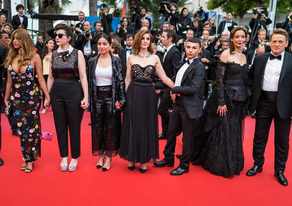 Cannes Frankrike Maj 2019 Benoit Magimel Clotilde Courrau Zahia Dehar — Stockfoto