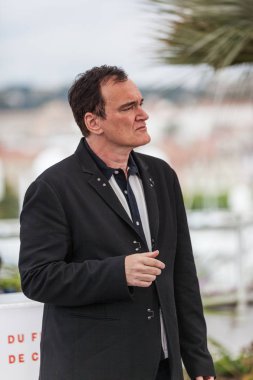 Cannes, Fransa - 22 Mayıs 2019: Quentin Tarantino, 72.