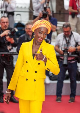 Cannes, Fransa - 22 Mayıs 2019: Maimouna N'Diaye 72.