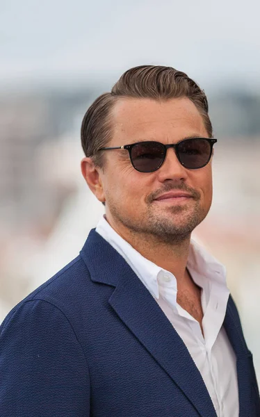 Cannes Francie Května 2019 Leonardo Dicaprio Navštěvuje Fotohovor Pro Jednou — Stock fotografie