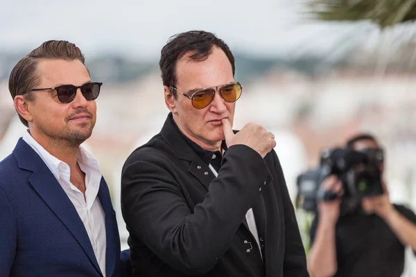 Cannes France Mai 2019 Quentin Tarantino Und Brad Pitt Besuchen — Stockfoto