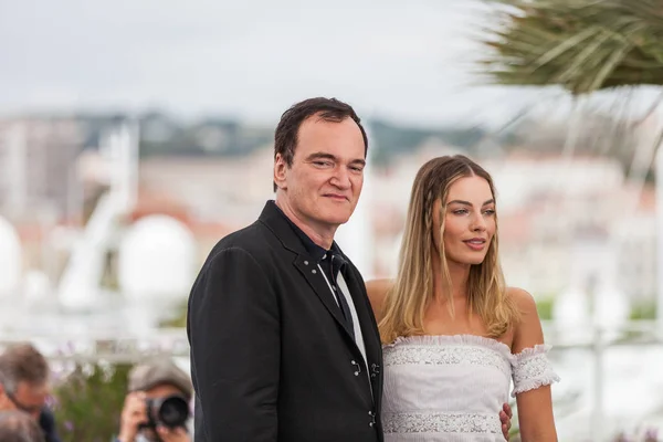 Cannes France May 2019 Quentin Tarantino Margot Robbie Attend Photocall — Stock Photo, Image