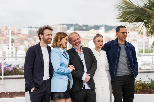 Cannes Fransa Mayıs 2019 Antoine Reinartz Lea Seydoux Yönetmen Arnaud — Stok fotoğraf