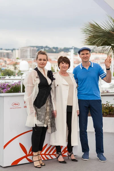 Cannes Frankrijk Mei 2019 Kristina Schneider Larisa Sadilova Egor Barinov — Stockfoto