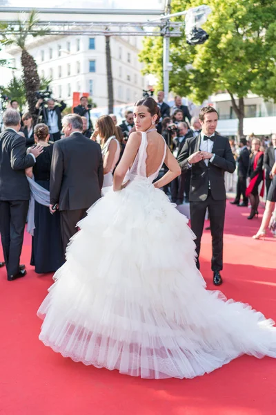 Cannes Frankrike Maj 2019 Marta Lozano Deltar Screening Förrädaren Den — Stockfoto