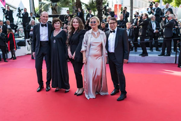 Cannes Frankreich Mai 2019 Kristina Schneider Larisa Sadilova Und Egor — Stockfoto