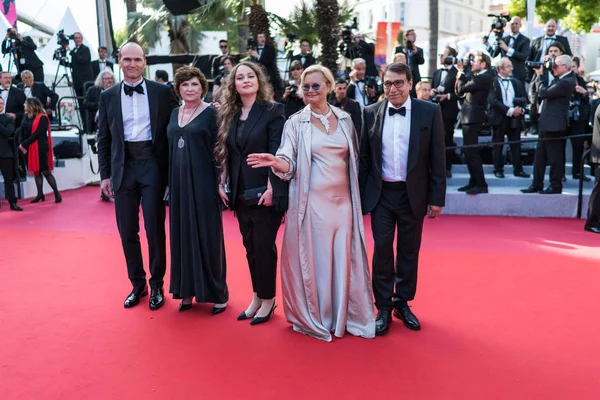 Cannes Francia Mayo 2019 Kristina Schneider Larisa Sadilova Egor Barinov —  Fotos de Stock