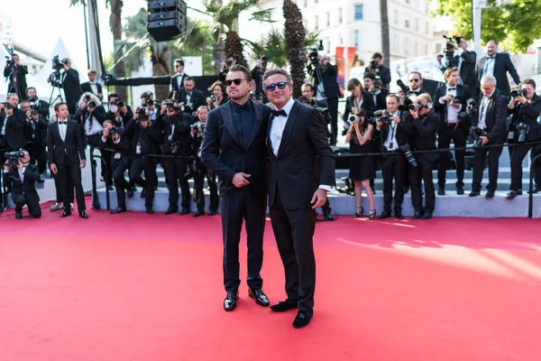 Cannes Francia Maggio 2019 Alejandro Agag Leonardo Dicaprio Partecipano Alla — Foto Stock