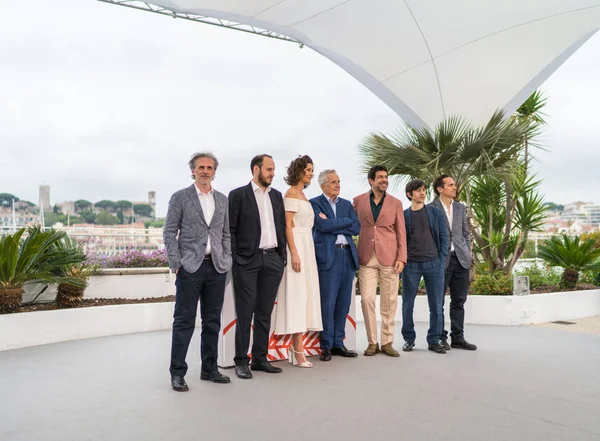 Cannes Fransa Mayıs 2019 Fabrizio Ferracane Fausto Russo Alesi Maria — Stok fotoğraf