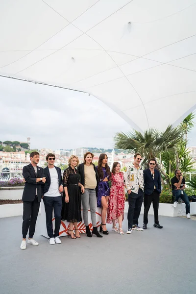 Cannes Frankrike Maj 2019 Gaspard Ulliel Niels Schneider Virginie Efira — Stockfoto