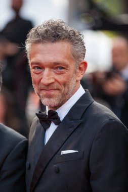 Cannes, Fransa - 25 Mayıs 2019: Fransız aktör Vincent Cassel, 72.