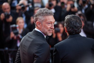 Cannes, Fransa - 25 Mayıs 2019: Fransız aktör Vincent Cassel, 72.