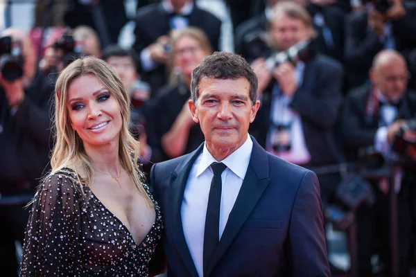 Cannes France May 2019 Antonio Banderas Wife Attend Closing Ceremony — Stock Photo, Image