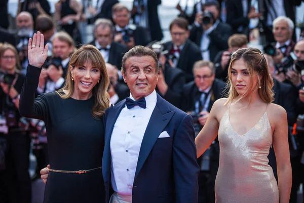 Cannes France May 2019 Jennifer Flavin Sylvester Stallone Sistine Rose — Stock Photo, Image