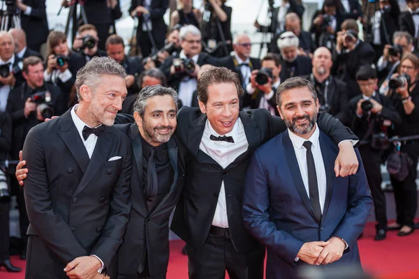 Cannes France May 2019 Vincent Cassel French Directors Eric Toledano — Stock Photo, Image