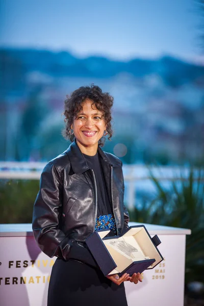 Cannes Francja Maja 2019 Mati Diop Laureatka Nagrody Grand Prix — Zdjęcie stockowe
