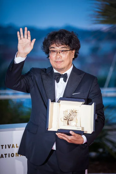 Cannes Fransa Mayıs 2019 Güney Koreli Yönetmen Bong Joon Mayıs — Stok fotoğraf