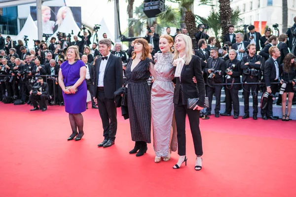 Cannes Francie Května 2019 Gerardine Flynn Emily Beecham Graldine Bajard — Stock fotografie