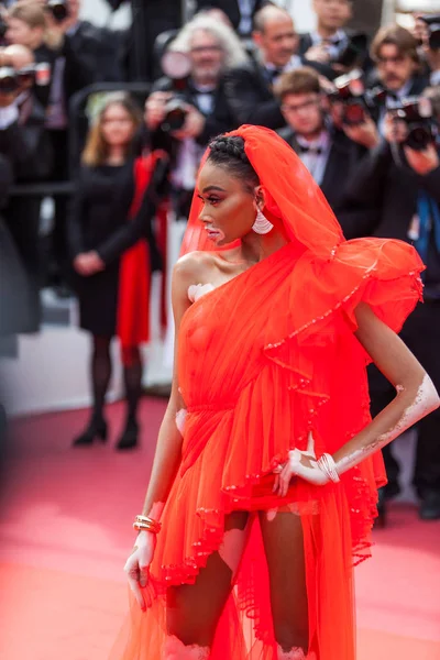 Cannes France Mai 2019 Winnie Harlow Assiste Projection Était Une — Photo