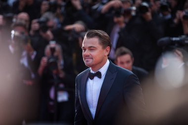 Cannes, Fransa - 21 Mayıs 2019: Leonardo Di Caprio, 72.