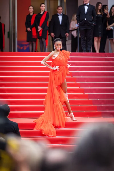 Cannes Fransa Mayıs 2019 Winnie Harlow — Stok fotoğraf