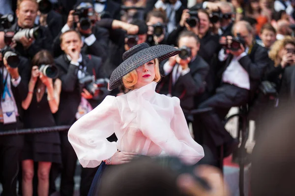 Cannes França Maio 2019 Elle Fanning Participa Exibição Once Time — Fotografia de Stock
