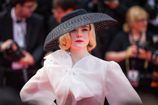 法国戛纳 2019年5月21日 Elle Fanning出席第72届戛纳电影节 一次在好莱坞 的放映 — 图库照片
