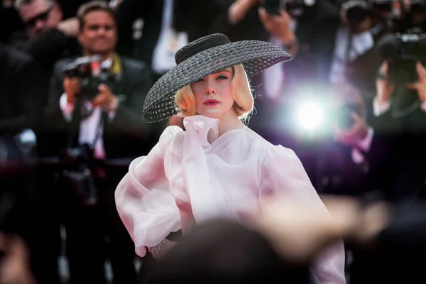 Cannes Francia Mayo 2019 Elle Fanning Asiste Proyección Érase Una — Foto de Stock