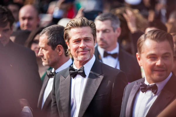 Cannes Franciaország Május 2019 Brad Pitt Részt Vesz Átvilágítása Egyszer — Stock Fotó
