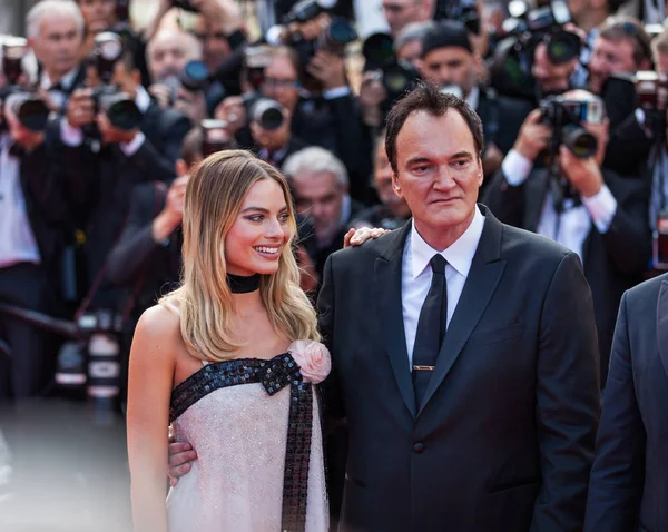 Cannes Francie Května 2019 Quentin Tarantino Margot Robbie Zúčastní Screeningu — Stock fotografie