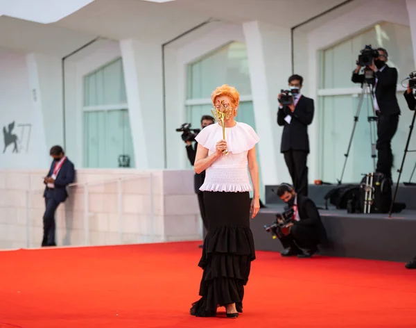 Wencja Włochy Wrzesień Angielska Aktorka Tilda Swinton Międzynarodowym Festiwalu Filmowym — Zdjęcie stockowe