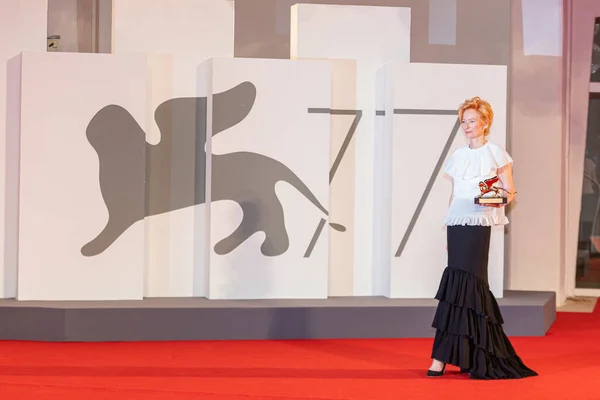 Wencja Włochy Wrzesień Angielska Aktorka Tilda Swinton Międzynarodowym Festiwalu Filmowym — Zdjęcie stockowe