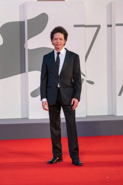 VENICE, İtalya - 10 Eylül 2020: Yönetmen Michel Franco, 77. Venedik Film Festivali 'nde 
