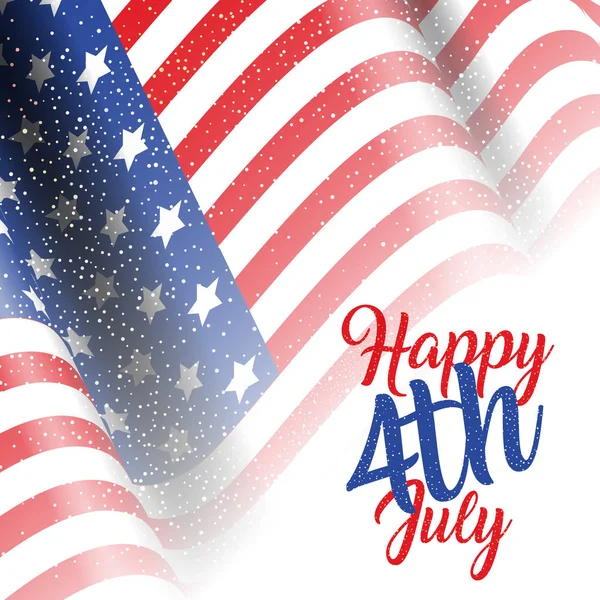 4th July background with American flag