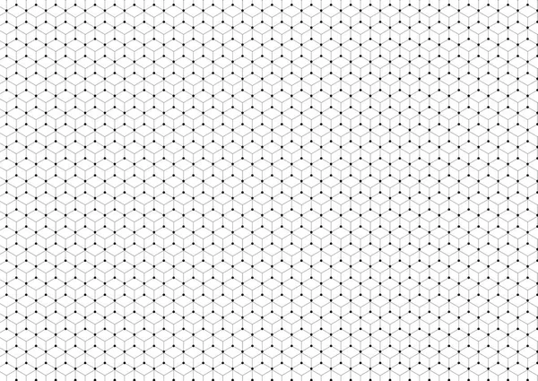 Abstract Network Background Connecting Hexagons Circles — Stock Vector