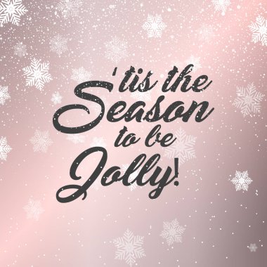 Bir kar tanesi arka plan üzerinde Noel metin